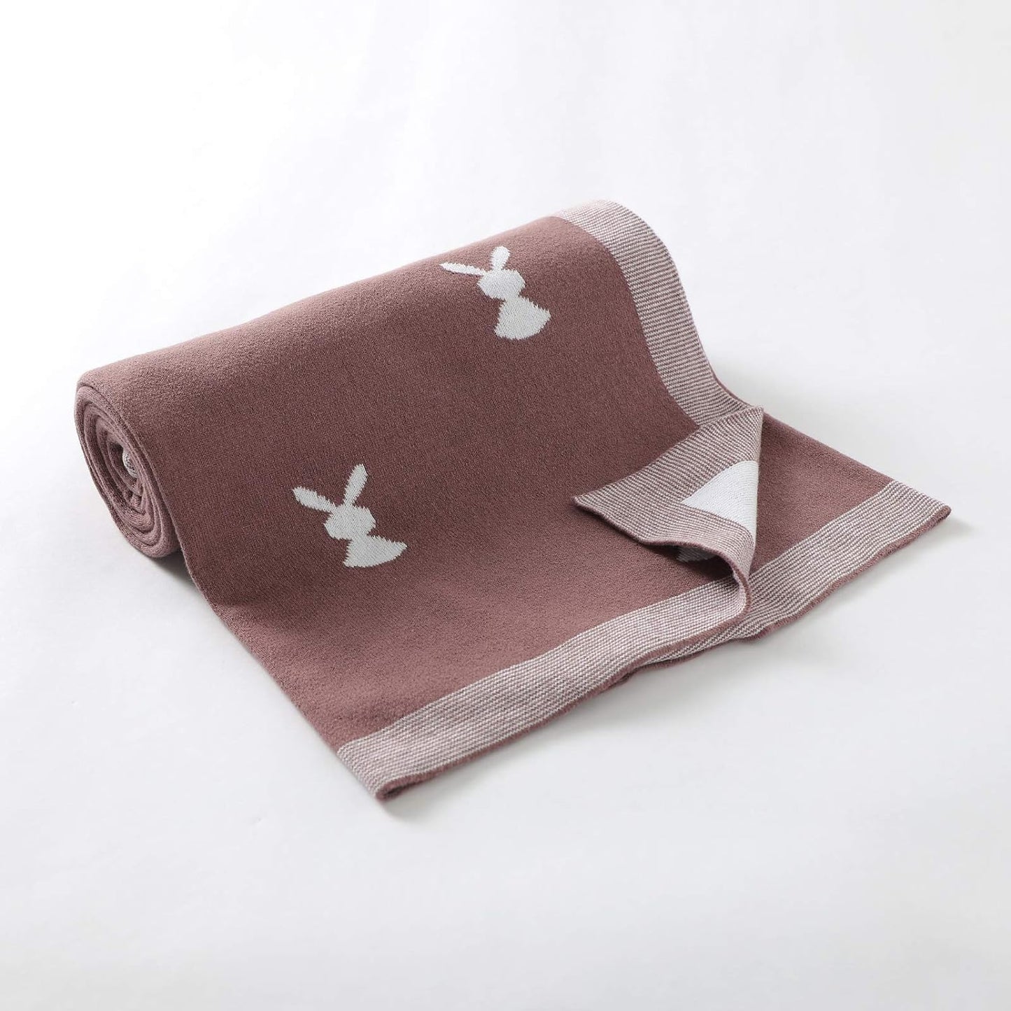 Wrap me Baby Wrap Blanket Soft 100% Cotton - Bunny Pattern