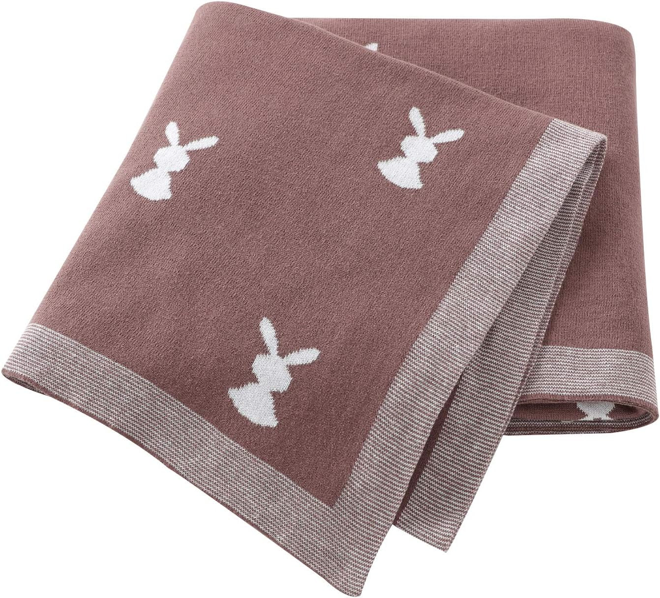 Wrap me Baby Wrap Blanket Soft 100% Cotton - Bunny Pattern 