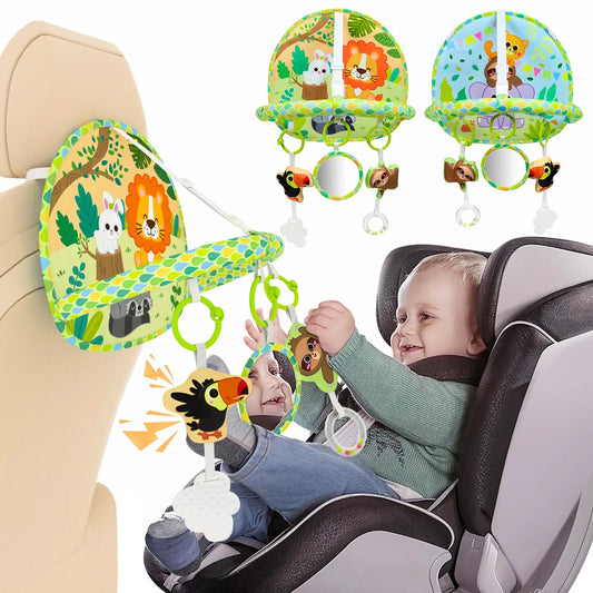 Jungle Friends Visual Baby- Hanging Car Seat Toys