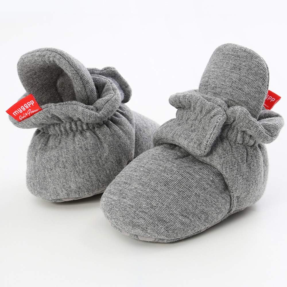 Luxe Baby Booties Fleece Boots Non Slip Grippers 