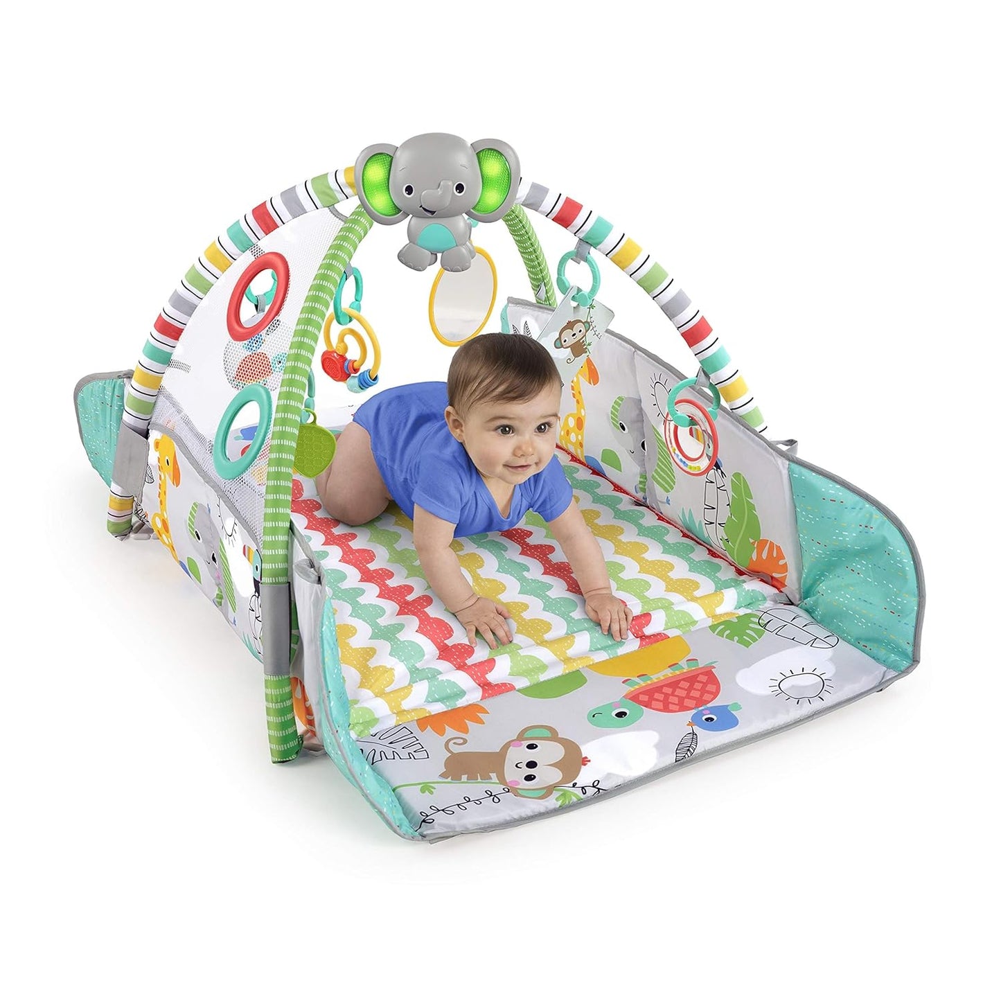 Happy Play 5-In-1 Jumbo Play Mat Converter to Ball Pit Baby Gym