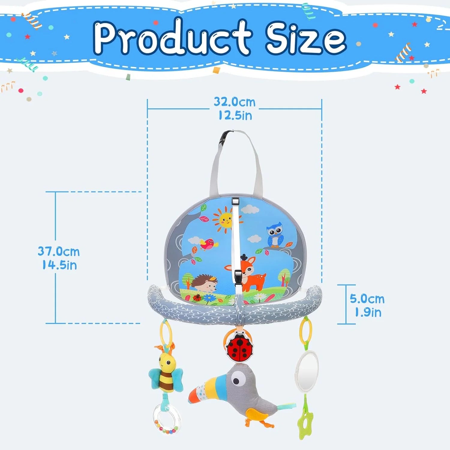 Lullaby Infant Hanging Car Seat Toys for Babies 0-6 Months