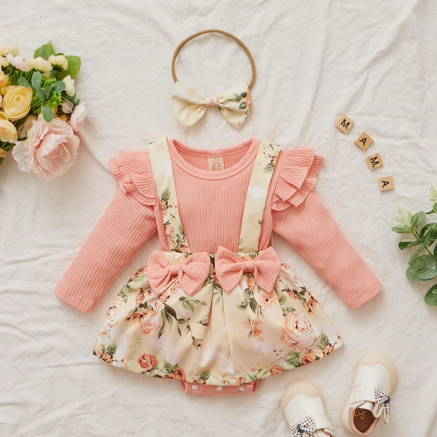 Rosey Baby Cotton Bodysuit Romper 