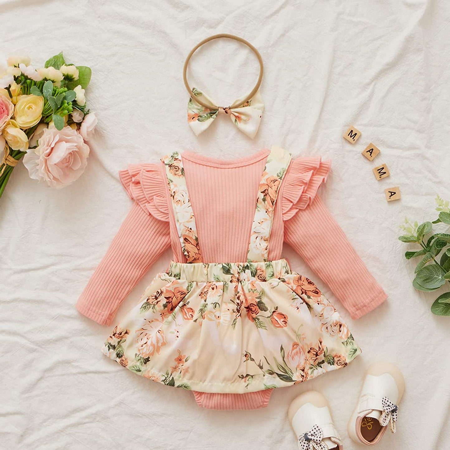 Rosey Baby Cotton Bodysuit Romper 